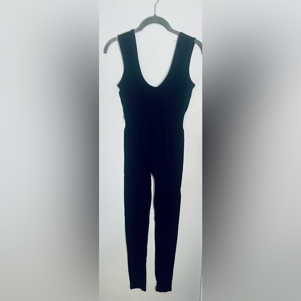 Basic Black Sleeveless Unitard